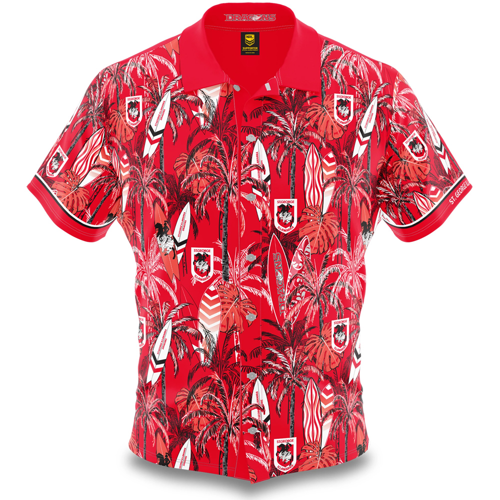 Personalized St. George Illawarra Dragons Hawaiian Shirt