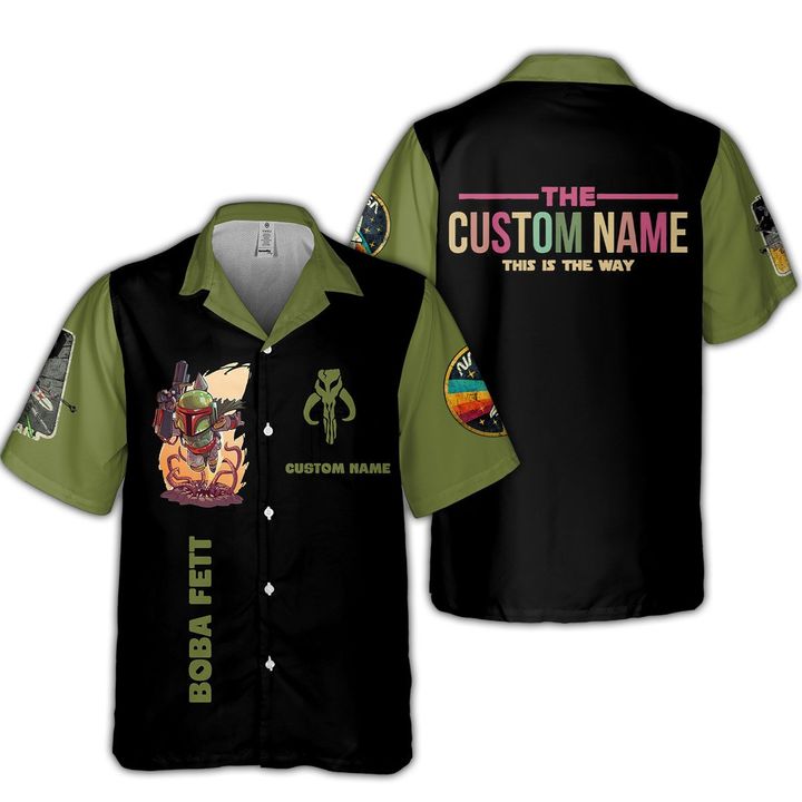 Personalized Star Wars Boba Fett Hawaiian Shirt