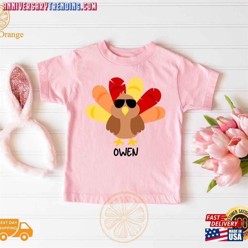 Personalized Turkey Shirt Boy Boys Thanksgiving Sweatshirt T-Shirt Personalized Turkey Shirt Boy Boys Thanksgiving Sweatshirt T-Shirt