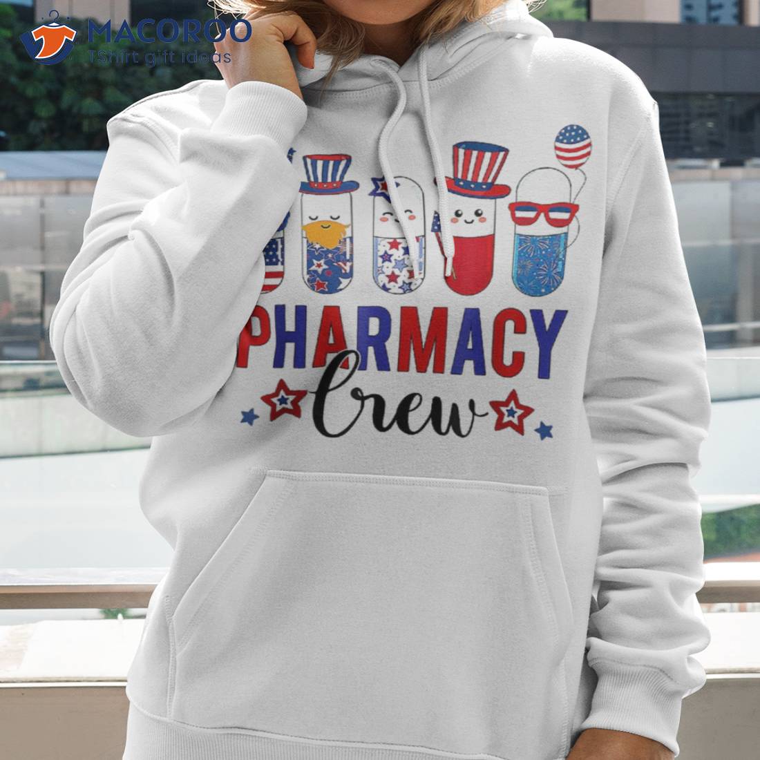 Pharmacy Crew Cute Pills Fireworks Pharmacist 4th Of July Shirt