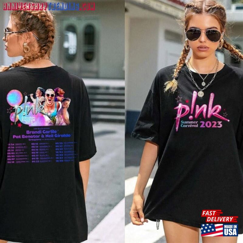 Pink Singer 2023 World Tour Shirt Get This Party Started Lovers Classic T-Shirt