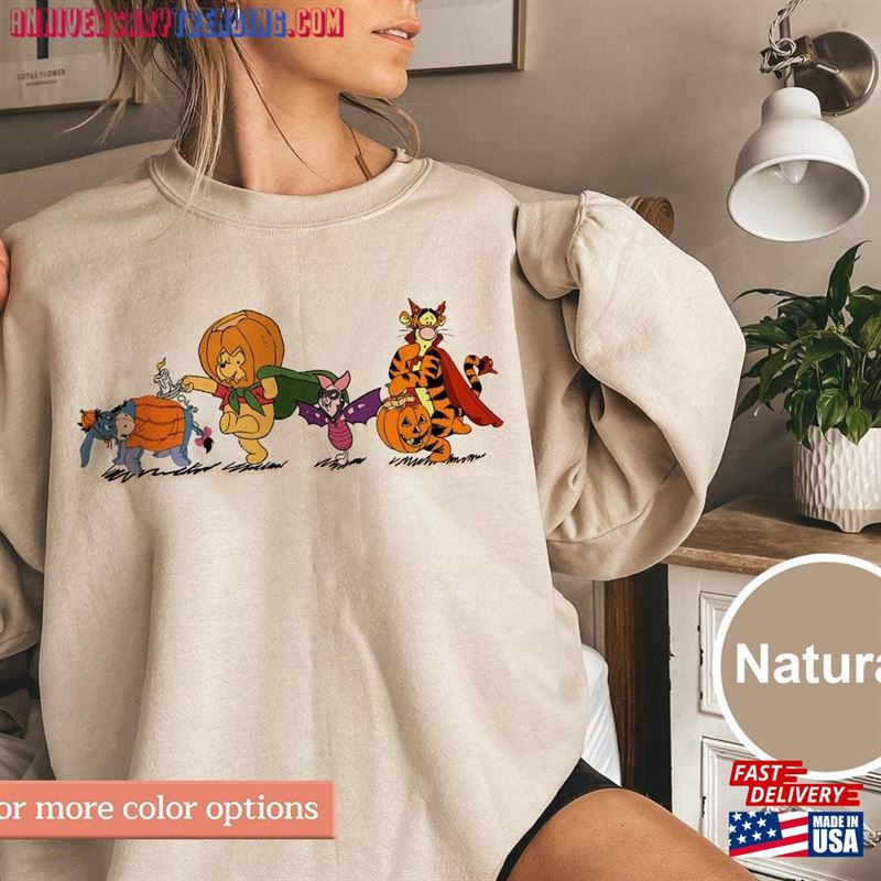 Pooh And Friends Halloween Sweatshirt Spooky Season Shirt Squad T-Shirt Hoodie