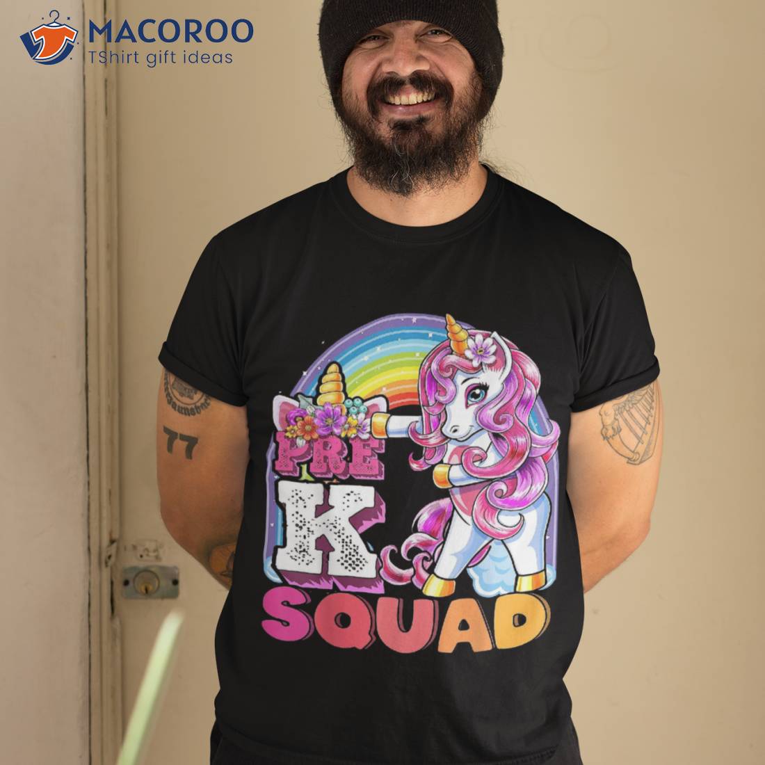 Pre-k Squad Flossing Unicorn Back To School Girls Gift Shirt