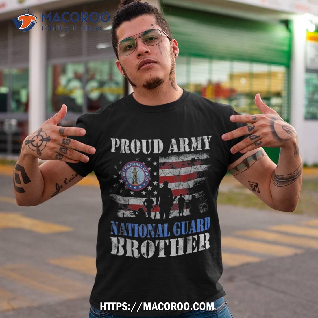 Proud Army National Guard Brother T Shirt Veterans Day Gift