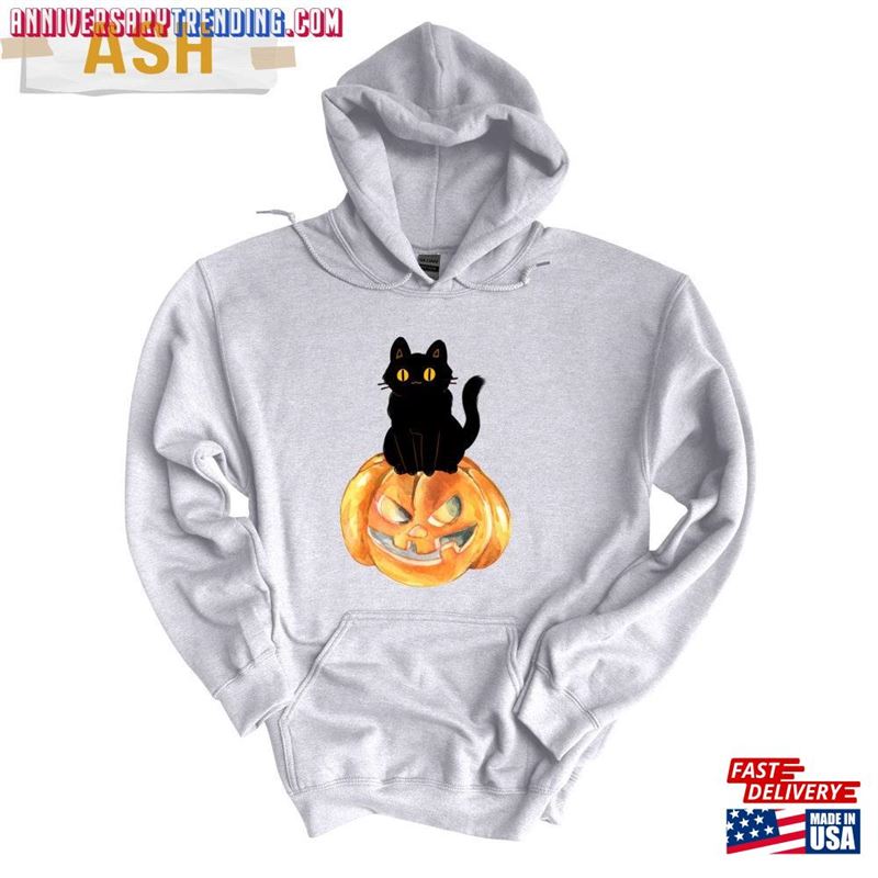 Pumpkin Halloween Sweatshirt And Cat Hoodie Vintage Classic T-Shirt