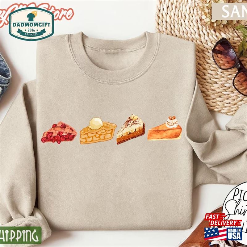 Pumpkin Pie Sweatshirt Thanksgiving Shirt Fall Hoodie Unisex