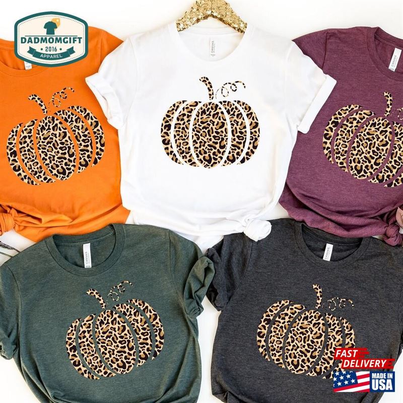 Pumpkin Shirt Leopard Hello Classic T-Shirt