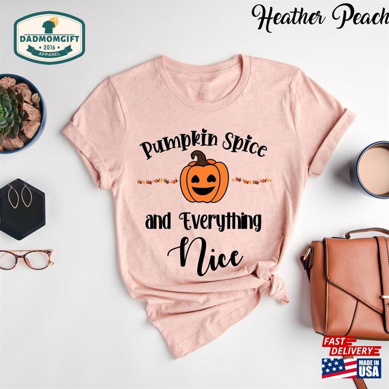 Pumpkin Spice And Everything Nice T-Shirt Lover Autumn Hello Hoodie