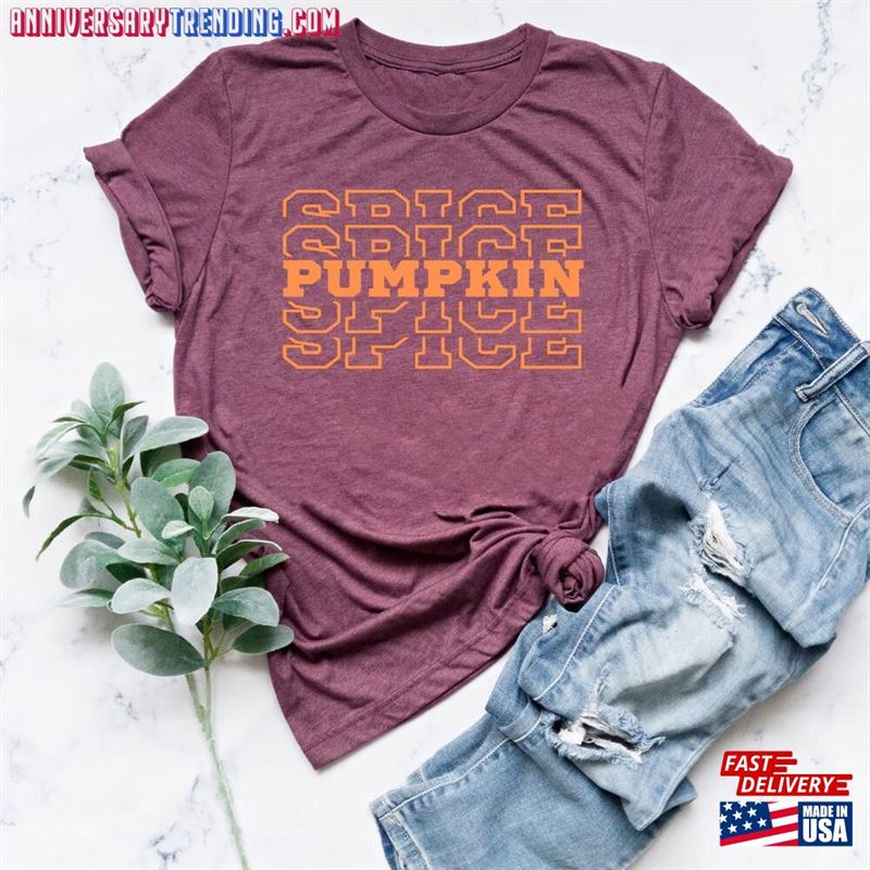 Pumpkin Spice Fall Season T-Shirt Latte Clothing Classic Unisex