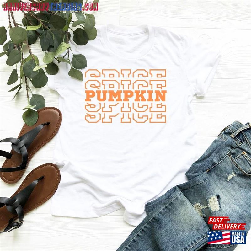 Pumpkin Spice Fall Season T-Shirt Latte Clothing Classic Unisex