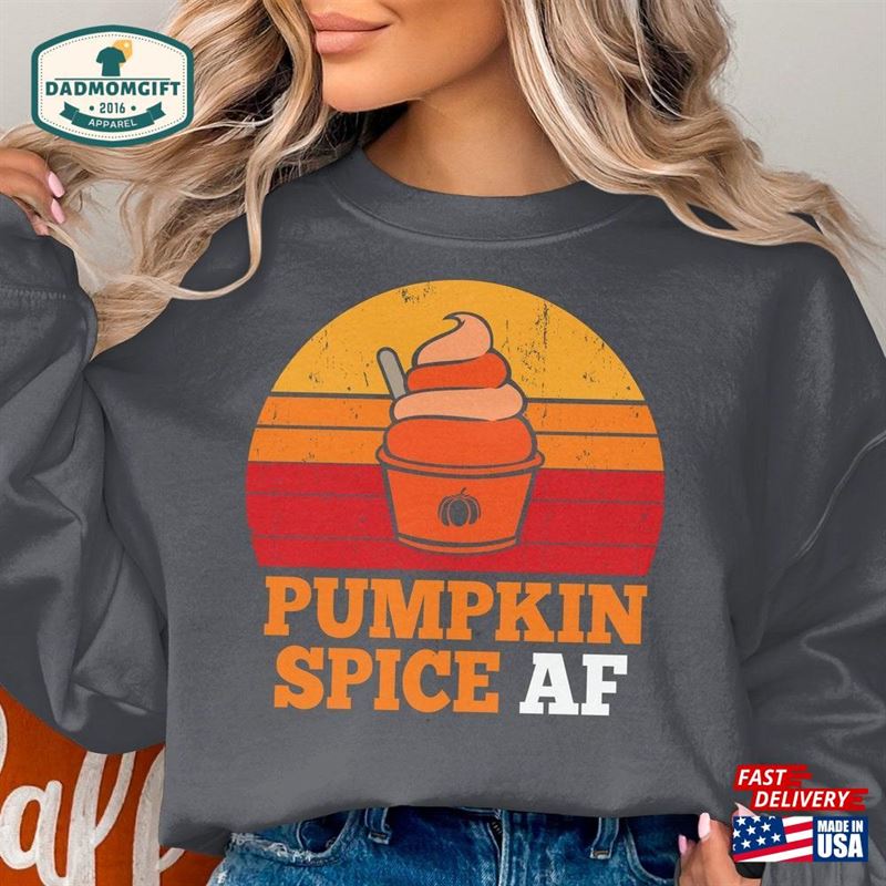 Pumpkin Spice T-Shirt Fall Clothing Cute Graphic Tee Classic Unisex