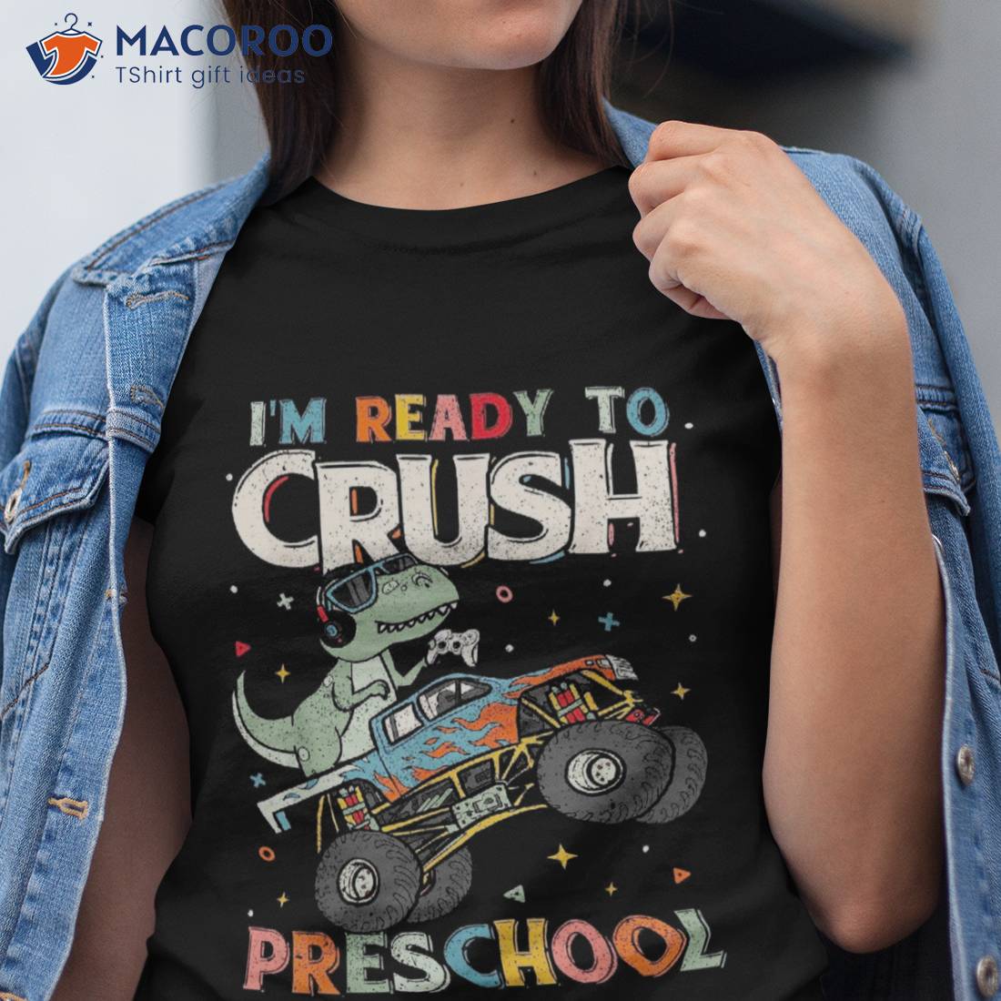 Ready To Crush Preschool Back School First Day Boys Kids Shirt