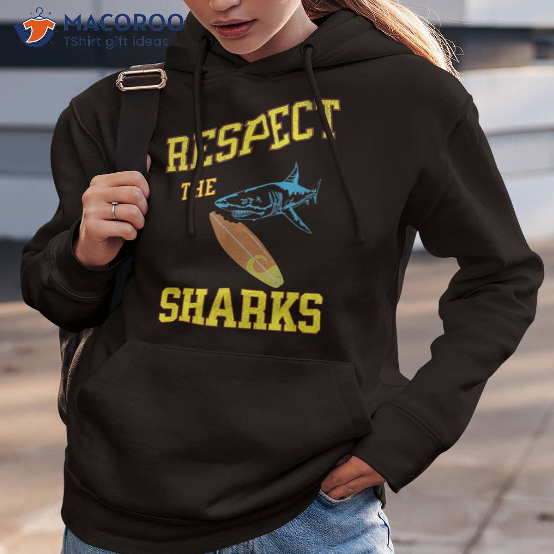 Respect The Sharks Ocean Sea Life Animals Shark Lover Shirt