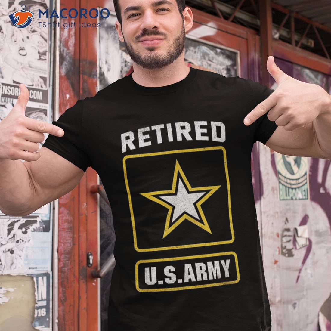 Retired Us Army Veteran Shirt Gift For Day