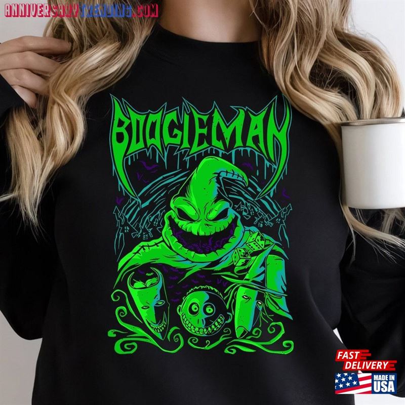 Retro Boogie Man Sweatshirt Halloween T-Shirt Oogie Unisex