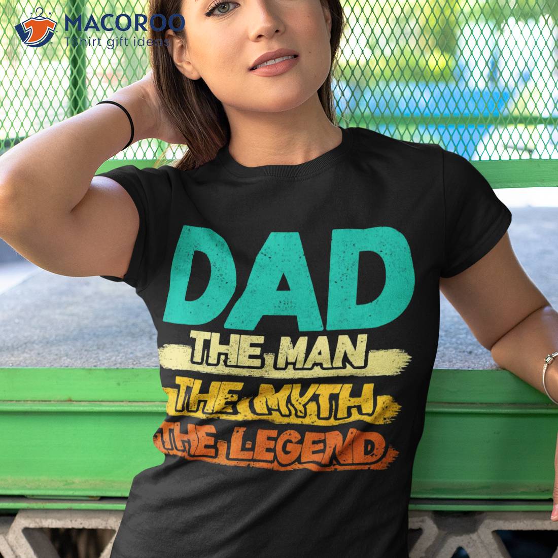 Retro Dad The Man Myth Legend Funny Fathers Day S Shirt