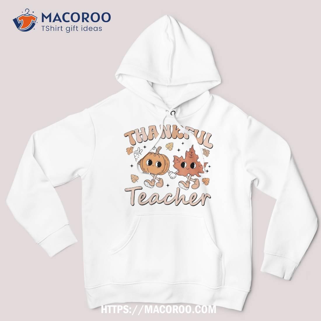 Retro Fall Thankful Teacher Thanksgiving Shirt For