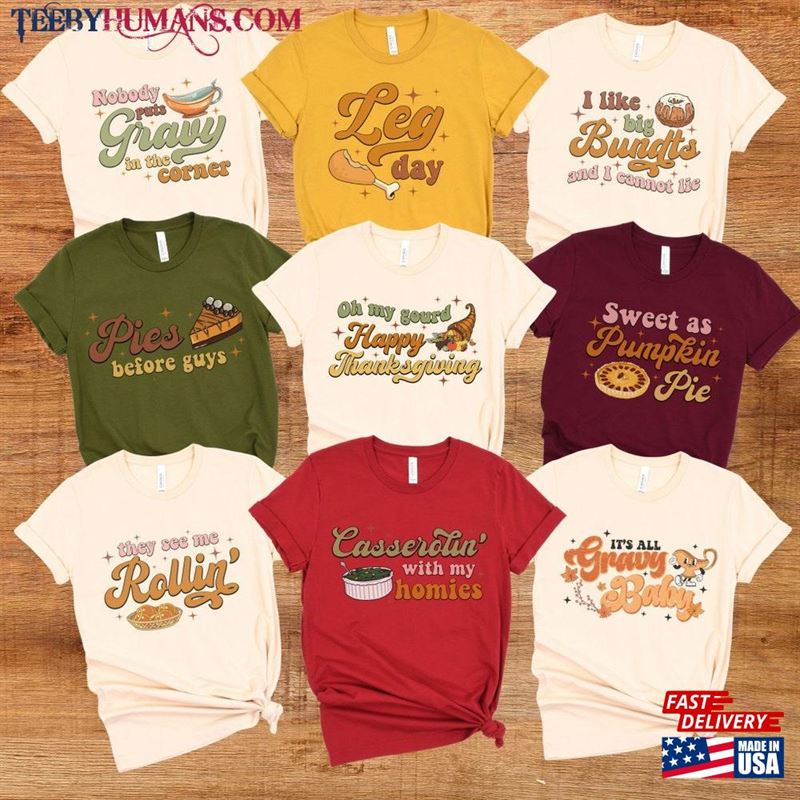 Retro Family Thanksgiving Shirt Classic T-Shirt