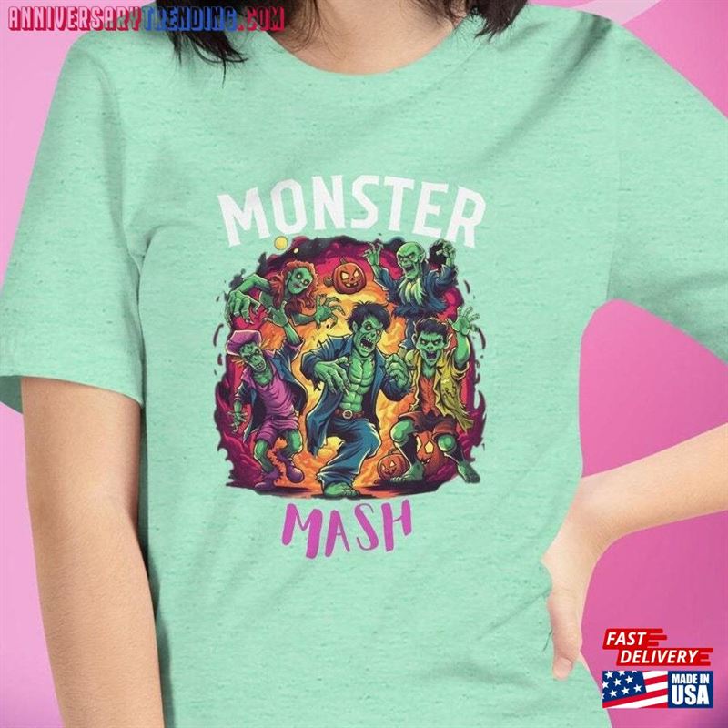 Retro Halloween Comfort Colors Monster Mash T-Shirt Classic