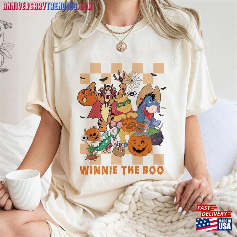 Retro Halloween Winnie The Boo Shirt Pooh And Friends Party Sweatshirt Classic