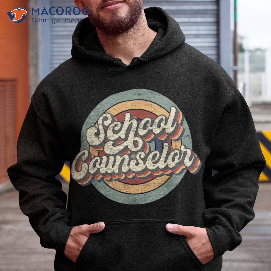 Retro School Counselor Back To Teacher Squad Crew Shirt