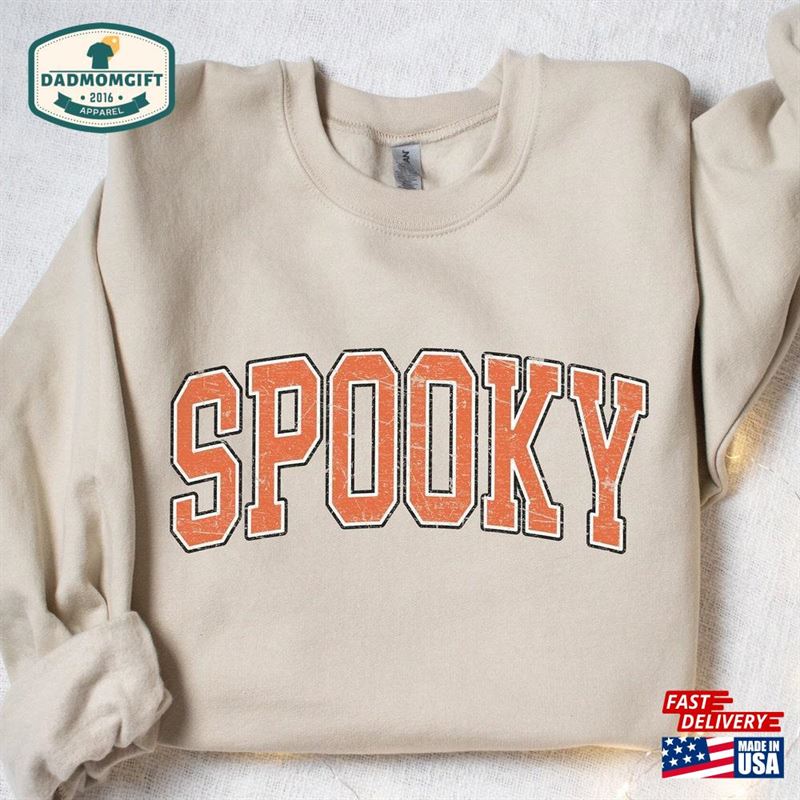 Retro Spooky Sweatshirt Season Shirt Halloween Hoodie