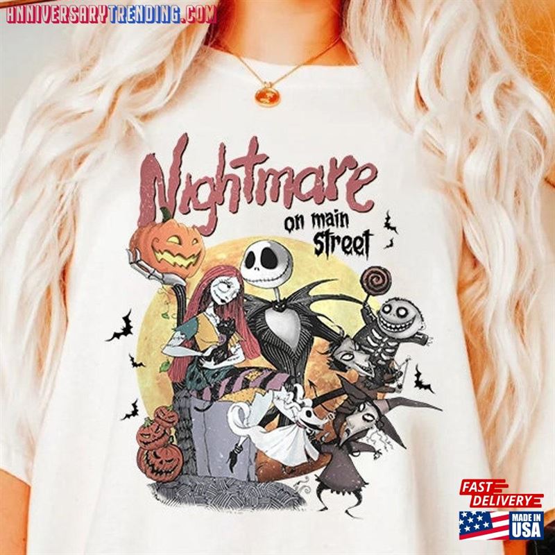 Retro The Nightmare Before Christmas Halloween Shirt 2023 Pumpkin Classic T-Shirt