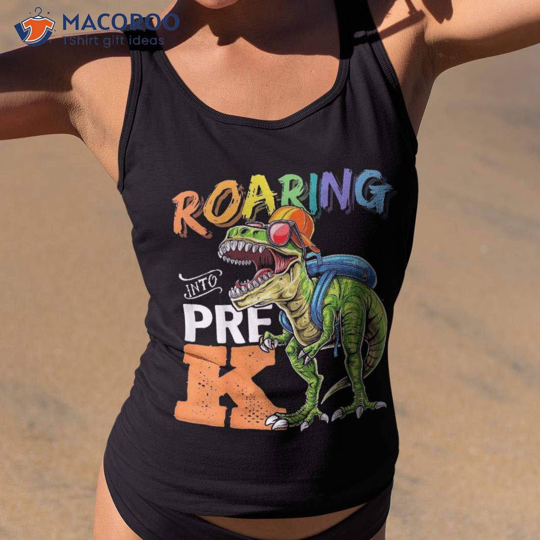 Roaring Pre-k Dinosaur Back To School Backpack Boys Gift Shirt