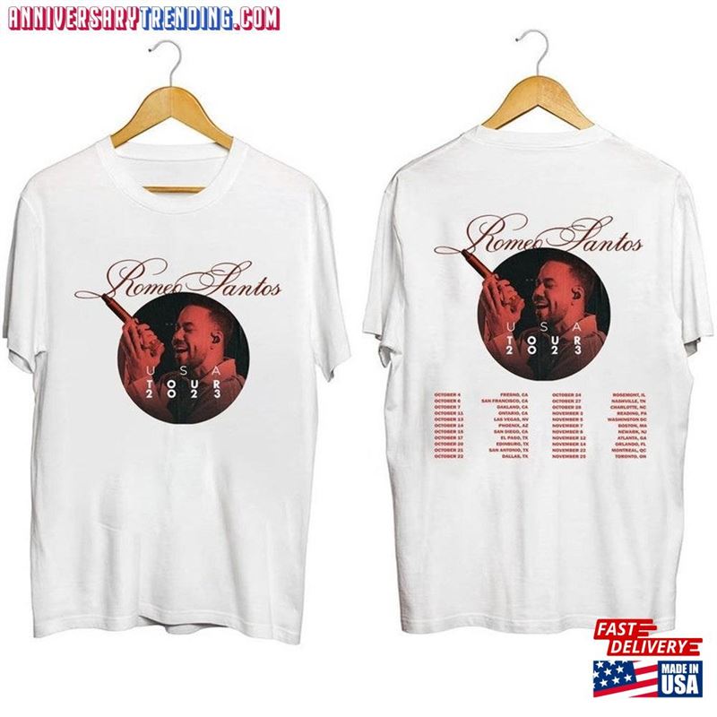 Romeo Santos 2023 Tour Formula Vol3 Shirt Fan Concert T-Shirt Classic