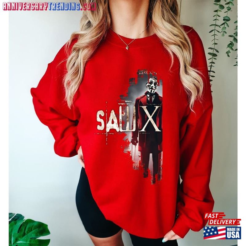 Saw X Movie  T-Shirt Horror Poster Head Trap Jigsaw Vintage Shirt Unisex Classic