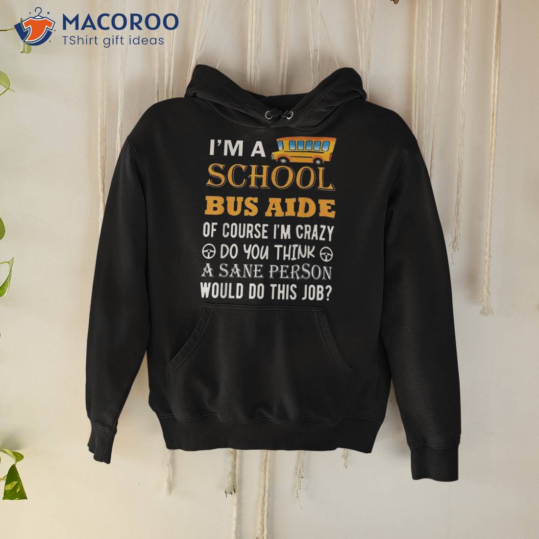 School Bus Aide Funny Back To Shirt