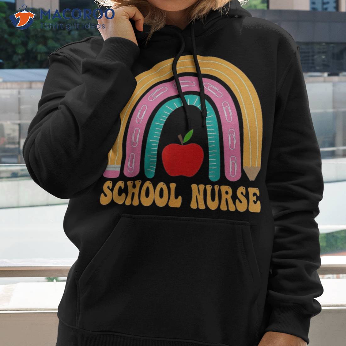 School Nurse Rainbow Pencil Back To Appreciation Shirt