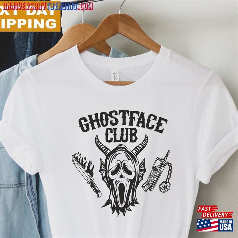 Scream Vintage Halloween Shirt Ghostface Club Ghost Face Unisex T-Shirt