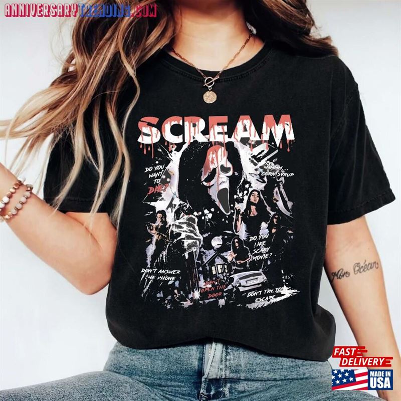 Scream Vintage Halloween Shirt Sweatshirt Hoodie T-Shirt