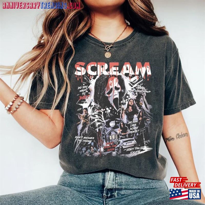 Scream Vintage Halloween Shirt Sweatshirt Hoodie T-Shirt