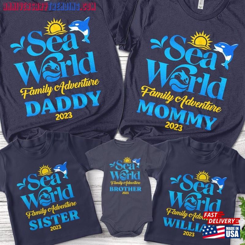 Sea World Family Trip 2023 Shirt Matching Adventure Group Hoodie Classic