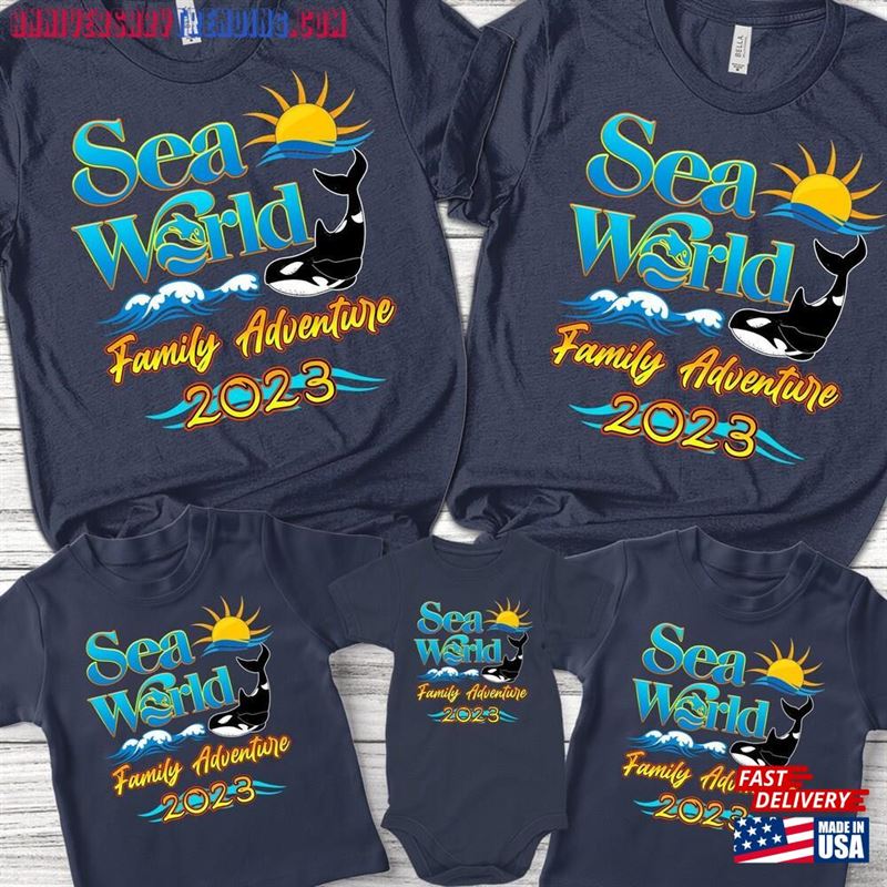 Sea World Family Trip 2023 Shirt Matching Adventure Group T-Shirt Unisex