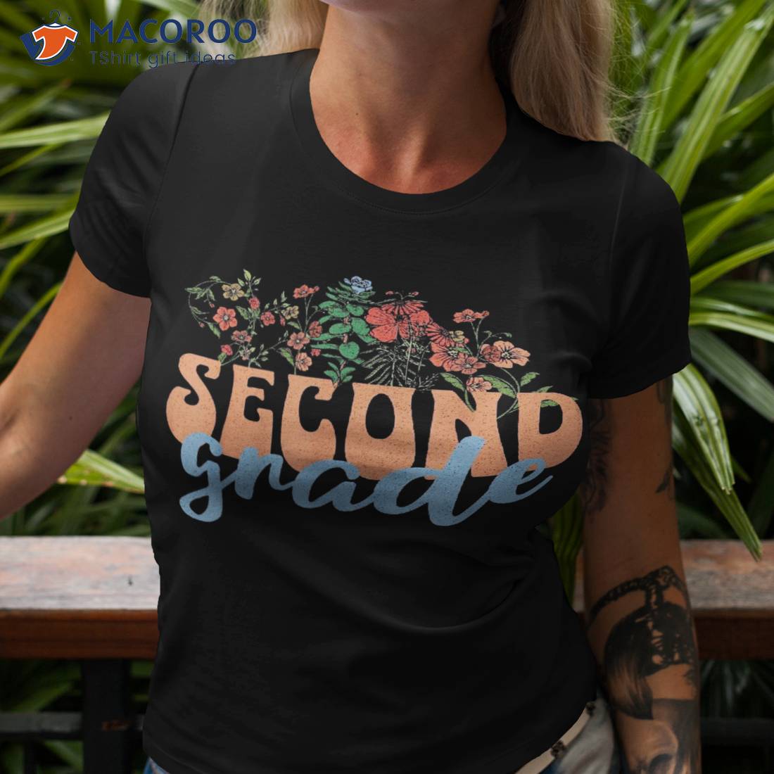 Second Grade Teacher Flower 2nd Back To School Shirt