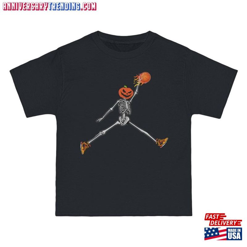 Skeleton Basketball Shirt Halloween T-Shirt And Tshirt Tee Beefy T? Short Sweatshirt