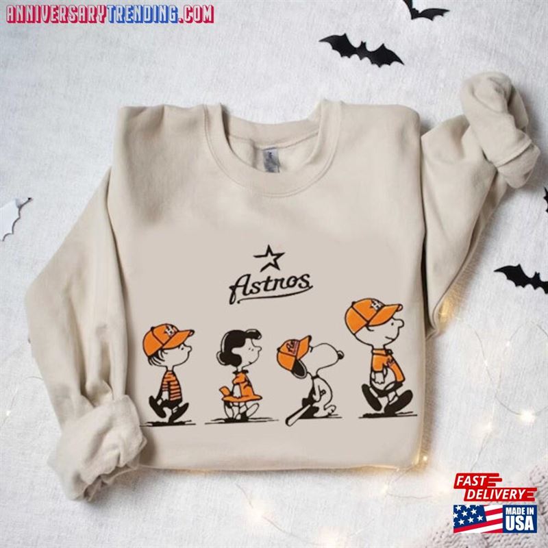 Snoopy Astros Shirt Halloween Christmas Family Gift Classic Sweatshirt