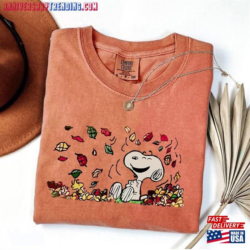 Snoopy Autumn Comfort Colors Shirt Fall Peanuts T-Shirt Classic