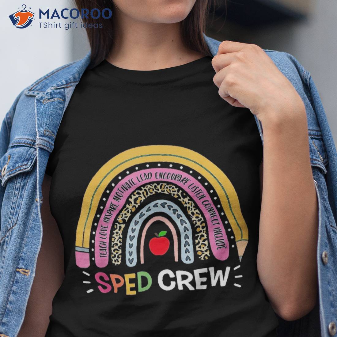 Sped Crew Rainbow Special Education Teacher Back To School Shirt