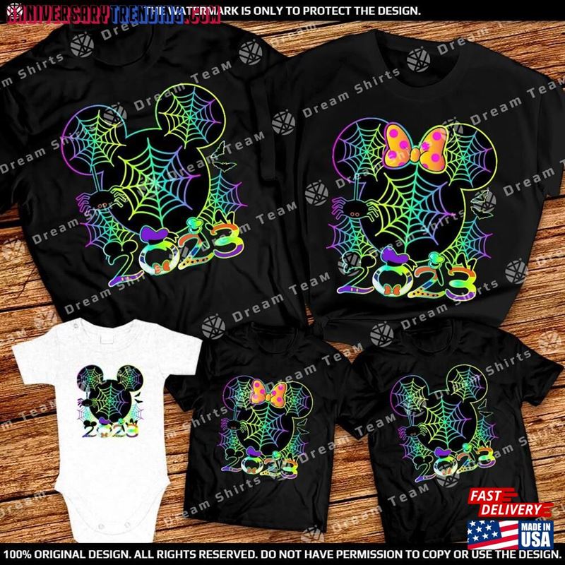 Spider Web Halloween Family Shirt Classic Unisex