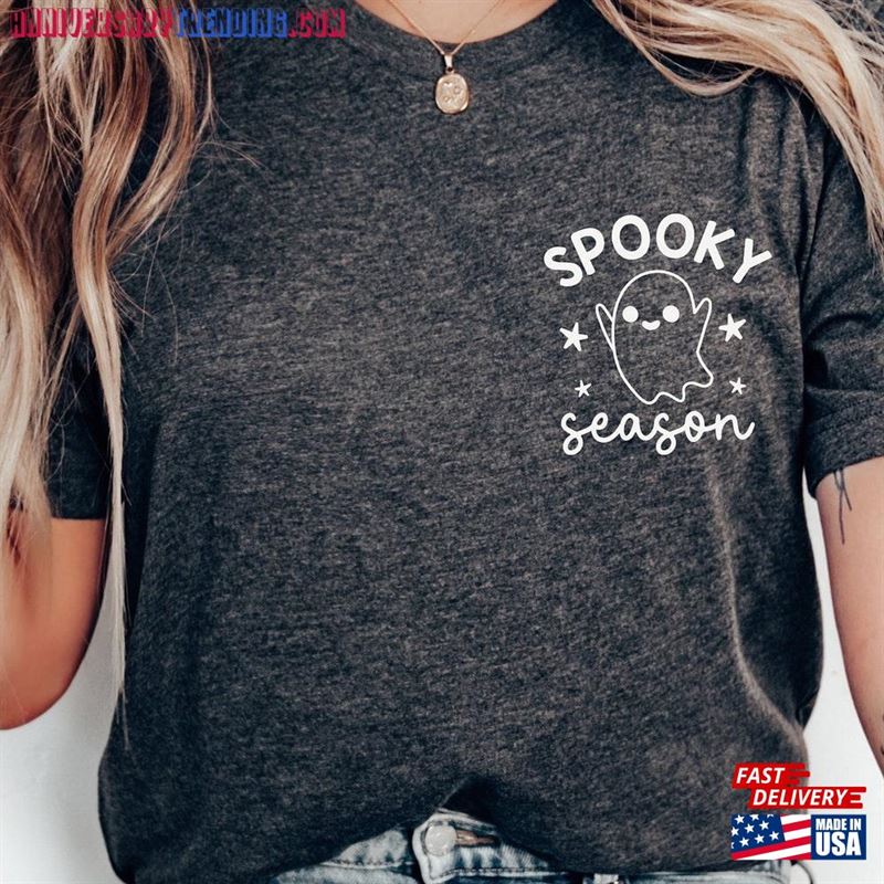 Spooky Season Halloween Shirt Happy Trick Or Treat Classic Hoodie