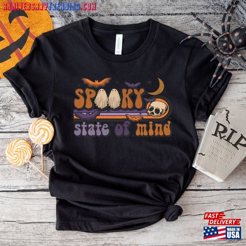 Spooky Vibes Shirt Funny Halloween Unisex T-Shirt