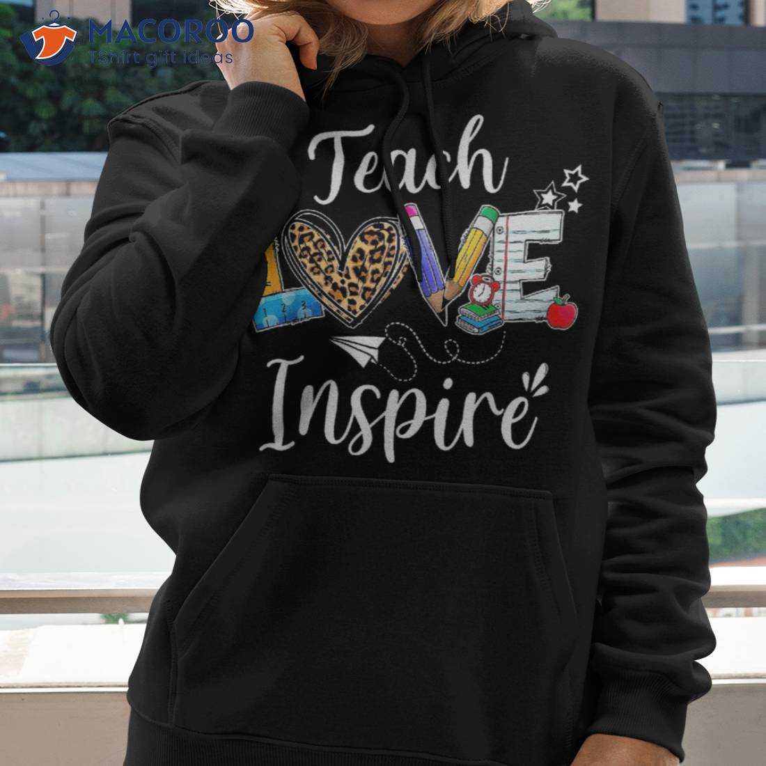 Teach Love Inspire School Teacher Back To Shirt