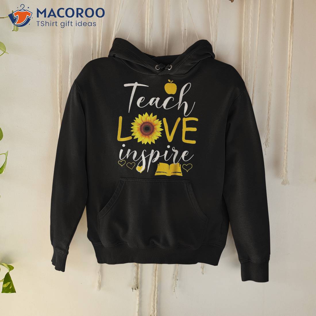 Teach Love Inspire Sunflower Back To School Day Shirt