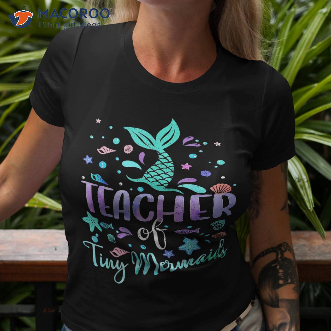 Teacher Of Tiny Mermaid Mermazing Back To School Girls Shirt