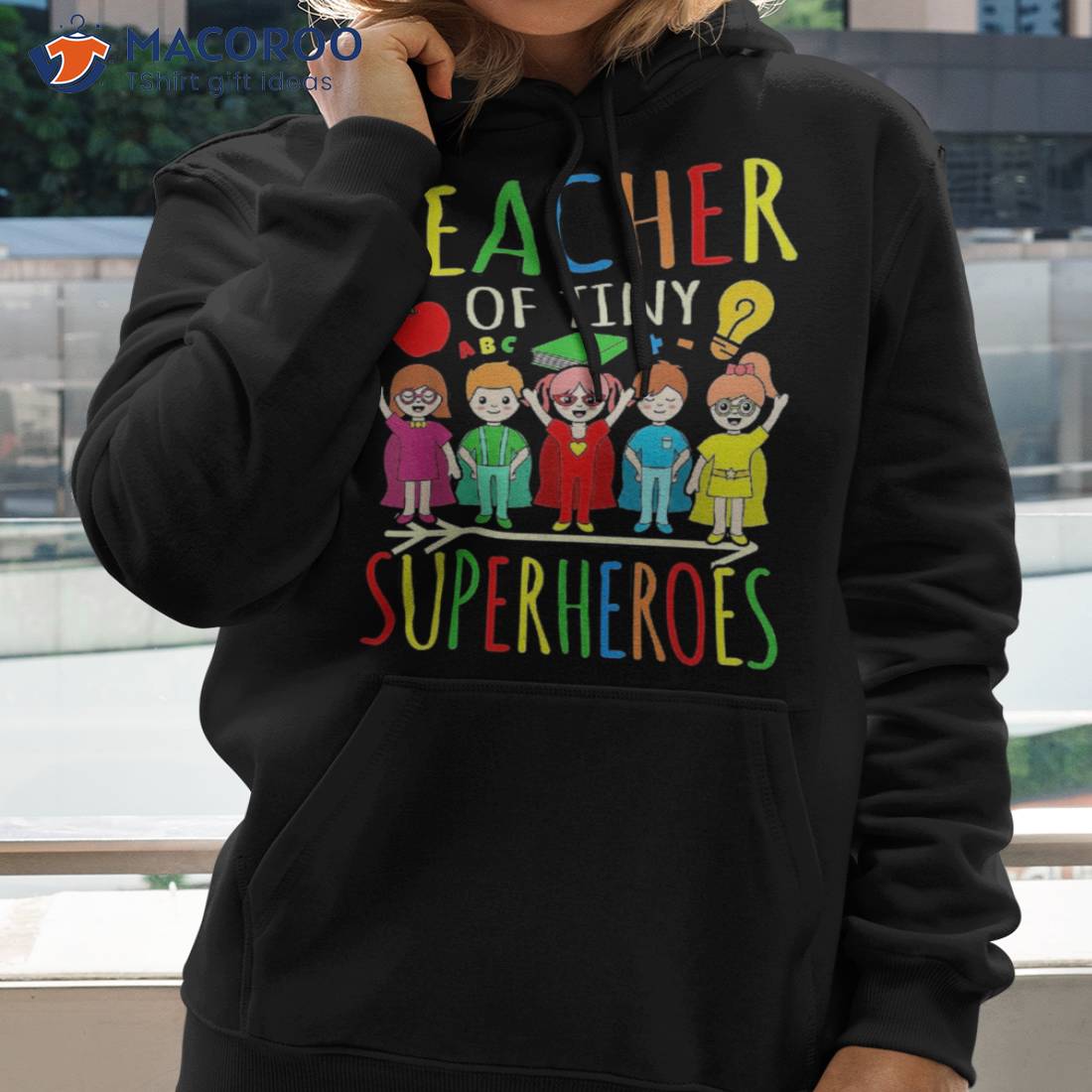 Teacher Of Tiny Superheroes First Day Back To School Graphic Shirt