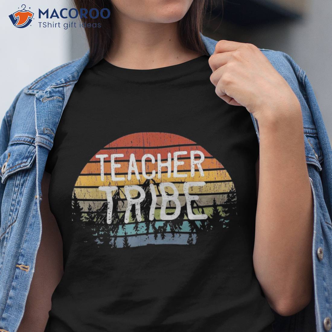 Teacher Tribe Back To School Team Retro Distressed Shirt